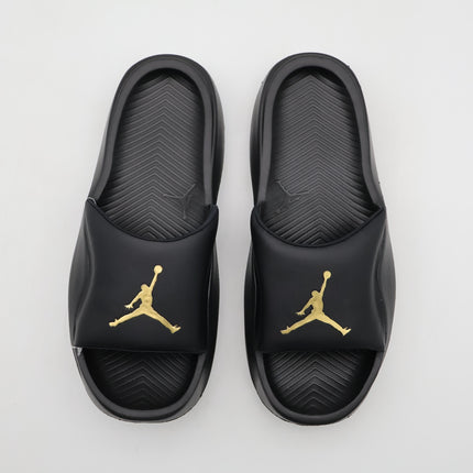 HF3263-007 Nike Jordan Franchise Slides Black Metallic Gold (Men's)