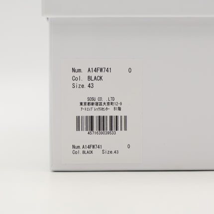 A14FW741-BLACK Maison MIHARA YASUHIRO BLAKEY original sole canvas Low (Men's)