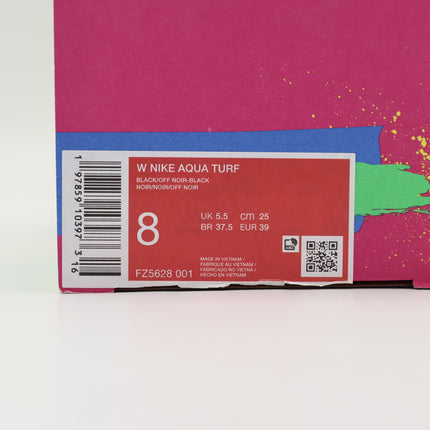 FZ5628-001 Nike Aqua Turf Black Black Off Noir (Women's)