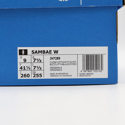 JH7289 Liberty London adidas Originals Sambae Clear Sky Footwear Whit (Women's)