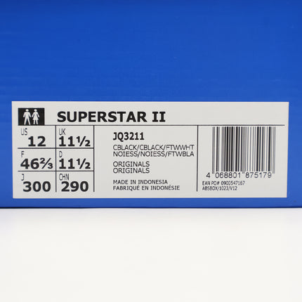 JQ3211 adidas Originals Superstar 2 Core Black Core Black Footwear White (Men's)