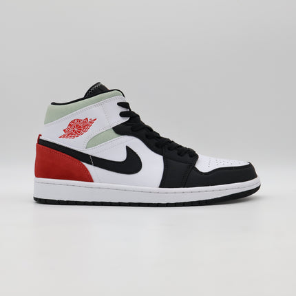 852542-100 Nike Air Jordan 1 Mid SE Black Gym Red White Light Smoke Grey (Men's)