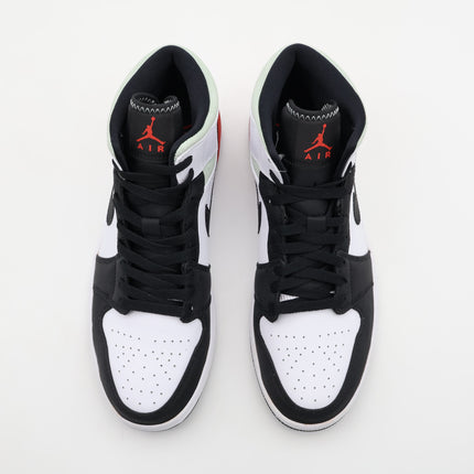 852542-100 Nike Air Jordan 1 Mid SE Black Gym Red White Light Smoke Grey (Men's)