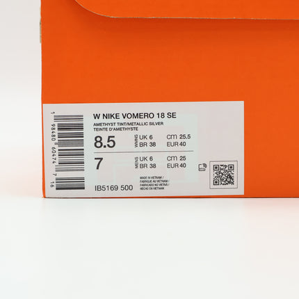 IB5169-500 Nike  Vomero 18 SE Amethyst Tint Hydrangeas Phantom Metallic(Women's)