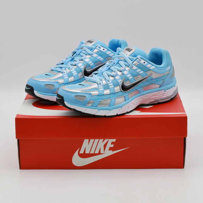 CD6404-401 Nike P-6000 Aquarius Blue Metallic Silver White Black (Men's)