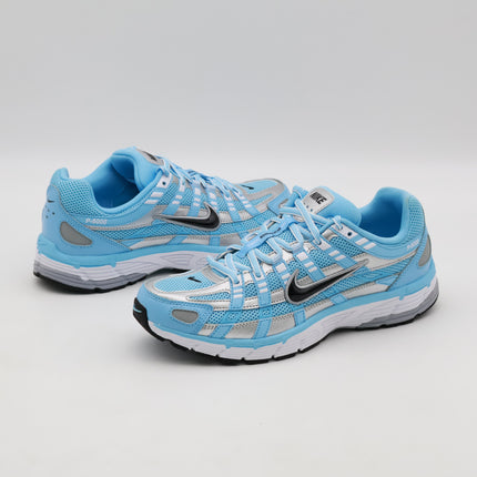 CD6404-401 Nike P-6000 Aquarius Blue Metallic Silver White Black (Men's)