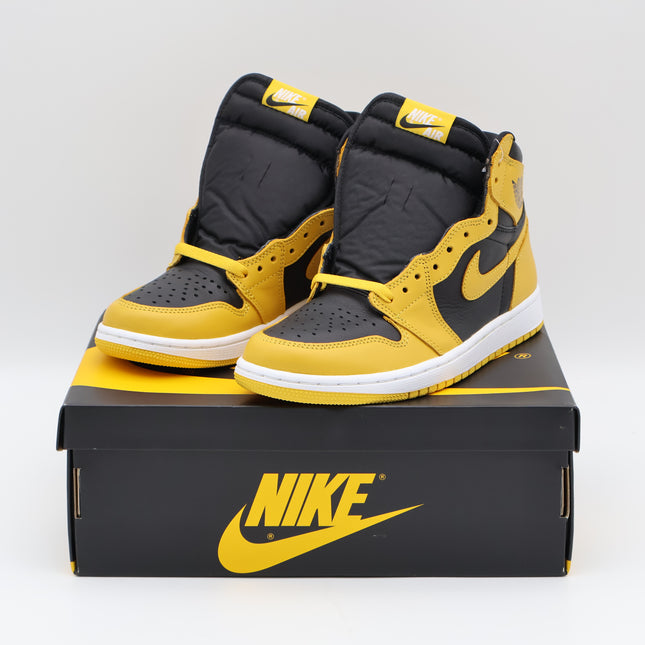 555088-701 Nike Air Jordan 1 High OG Pollen Black White Yellow Gold (Men's)
