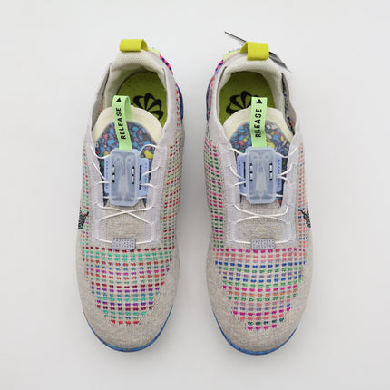 CJ6740-001 Nike Air Vapormax 2020 Flyknit Pure Platinum Multi Color Black (Men's