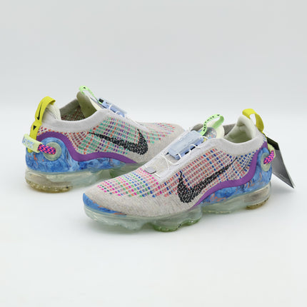 CJ6740-001 Nike Air Vapormax 2020 Flyknit Pure Platinum Multi Color Black (Men's