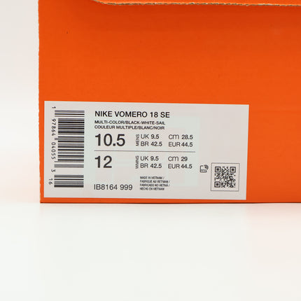 IB8164-999 Nike Vomero 18 SE Multi-Color White Sail Black (Men's)