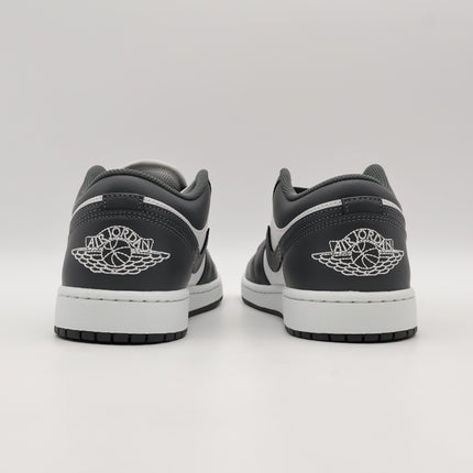 553558-044 Nike Air Jordan 1 Low Classic Grey White (Men's)