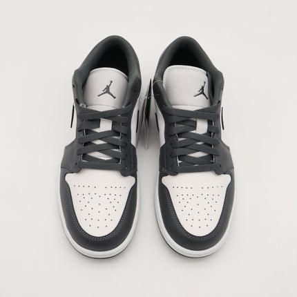 553558-044 Nike Air Jordan 1 Low Classic Grey White (Men's)