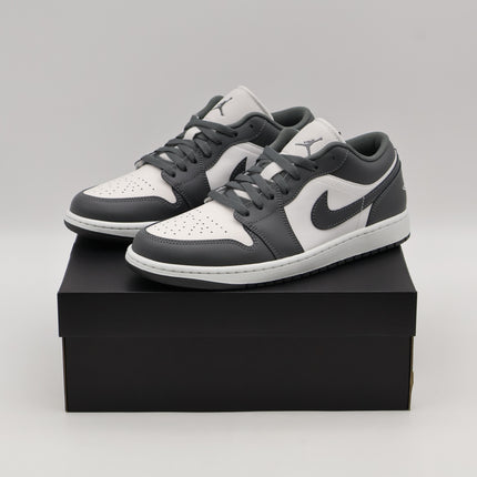 553558-044 Nike Air Jordan 1 Low Classic Grey White (Men's)