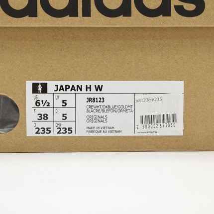 JR8123 adidas Originals Japan H Cream White Dark Blue Gold Metallic (Women's)