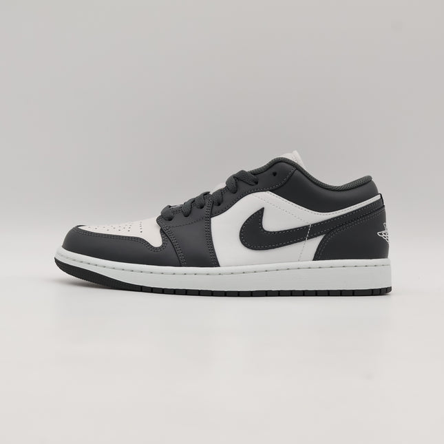 553558-044 Nike Air Jordan 1 Low Classic Grey White (Men's)