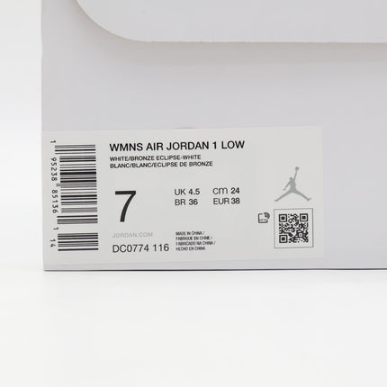 DC0774-116 Nike Air Jordan 1 Low Team Red (Women's)