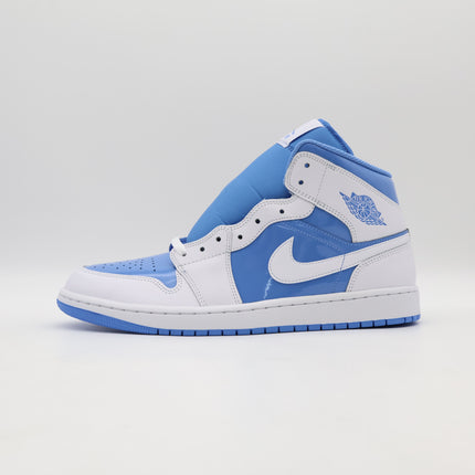 FZ2142-114 Nike Air Jordan 1 Mid White Legend Blue (Men's)