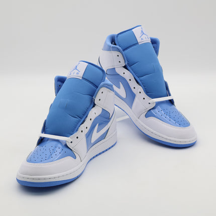 FZ2142-114 Nike Air Jordan 1 Mid White Legend Blue (Men's)