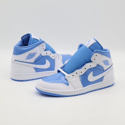 FZ2142-114 Nike Air Jordan 1 Mid White Legend Blue (Men's)