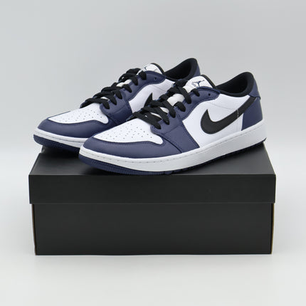 DD9315-104 Nike Air Jordan 1 Low Golf Midnight Navy Blue White Black (Men's)