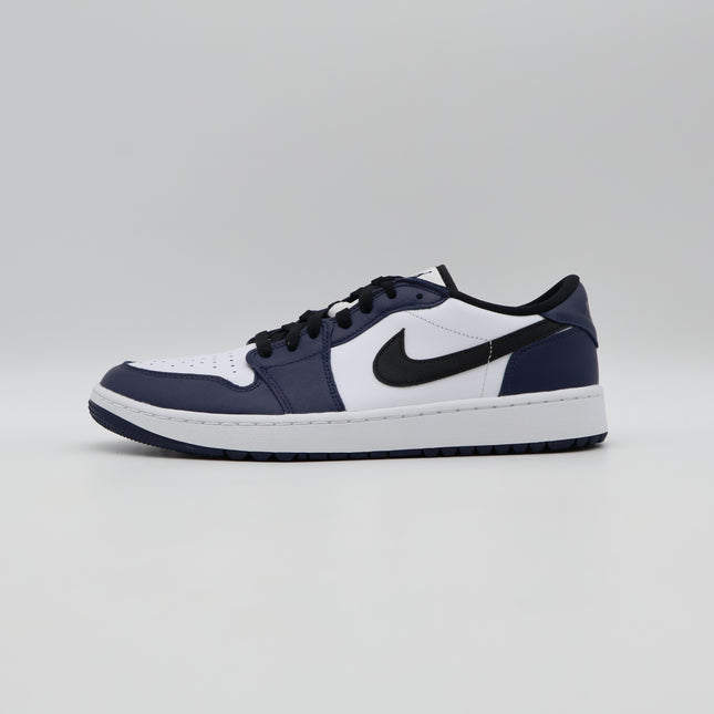 DD9315-104 Nike Air Jordan 1 Low Golf Midnight Navy Blue White Black (Men's)