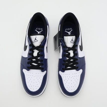 DD9315-104 Nike Air Jordan 1 Low Golf Midnight Navy Blue White Black (Men's)