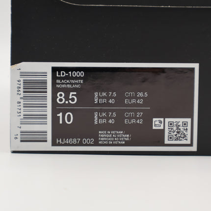 HJ4687-002 Nike LD-1000 Black White (Men's)