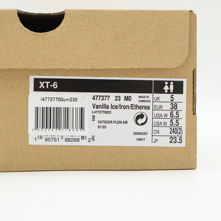 L47737700 Salomon XT-6  Vanillaice Iron (Men's)