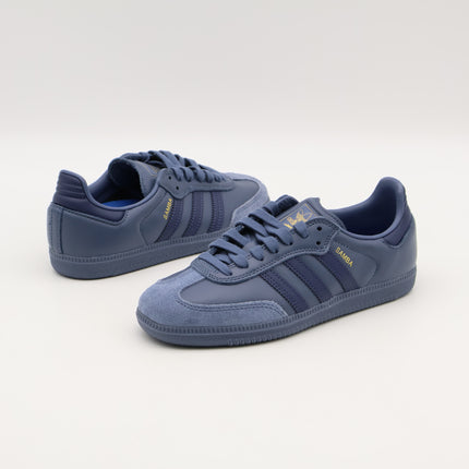 JH8803 adidas Originals Samba ADV Preloved Ink Gold Metallic (Men's)