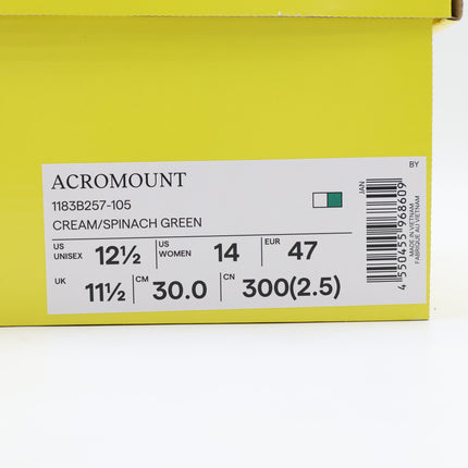 1183B257-105 Onitsuka Tiger Acromount Cream Spinach Green (Men's)