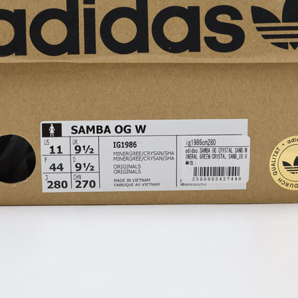 IG1986 adidas Originals Samba OG Mineral Green Crystal Sand Shadow (Women's)