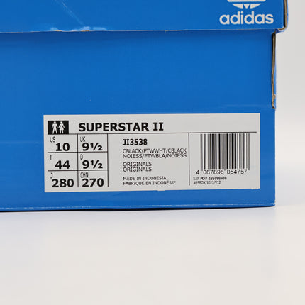 JI3538 adidas Originals Superstar 2 Core Black Cloud White (Men's)