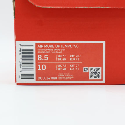 DQ5014-068 Nike Air More Uptempo Copy Paste Iron Grey White Smoke Grey (Men's)