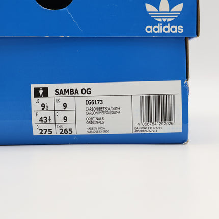 IG6173 adidas Originals Samba OG Carbon Better Scarlet Gum (Men's)