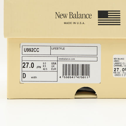 U992CC New Balance 992 Sweet Caramel Calcium (Men's)