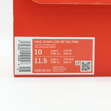 DD8338-001 Nike Dunk Low Premium Vast Grey Summit White Pearl Sail Ivory (Men's)