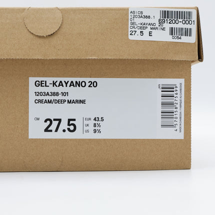 1203A388-101 Asics Gel-Kayano 20 Cream Blue (Men's)