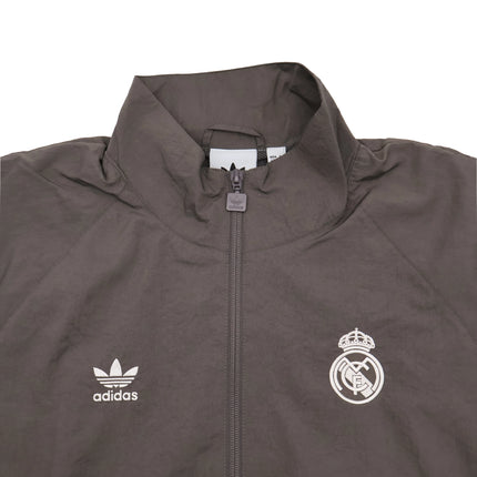 JI9479 adidas Real Madrid Lifestyle OG Track Top Charcoal Dark Gray