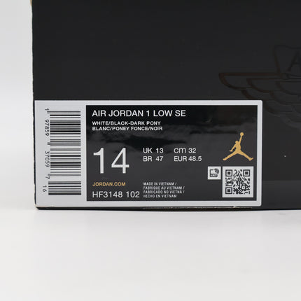 HF3148-102 Nike Air Jordan 1 Low Dark Pony (Men's)