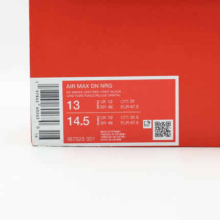 IB7025-001 Nike Air Max DN Dark Smoke Grey Black Sweet Beet Red Orbit (Men's)