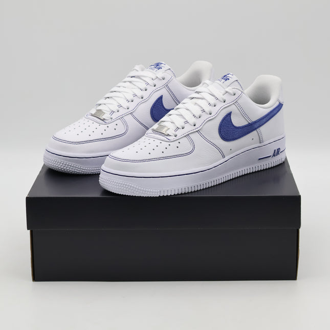 HQ2037-100 Nike Air Force 1 Low Blue Stitch (Men's)