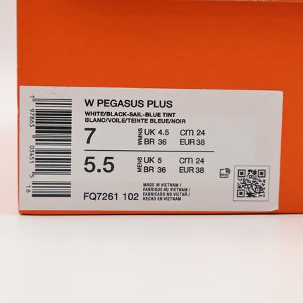 FQ7261-102 Nike Pegasus Plus White Sail Blue Tint Black (Women's)