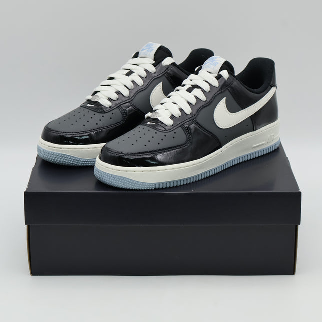 IB7676-001 Nike Air Force 1 Low Black Armory Blue Iron Grey Sail (Men's)