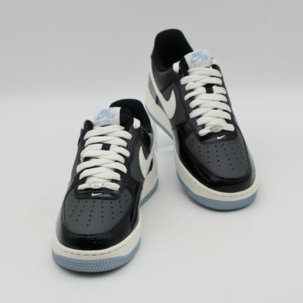 IB7676-001 Nike Air Force 1 Low Black Armory Blue Iron Grey Sail (Men's)