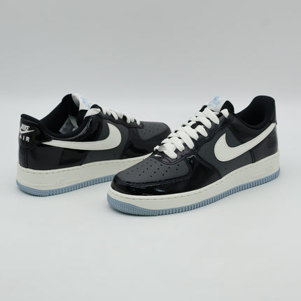 IB7676-001 Nike Air Force 1 Low Black Armory Blue Iron Grey Sail (Men's)