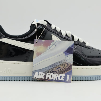 IB7676-001 Nike Air Force 1 Low Black Armory Blue Iron Grey Sail (Men's)