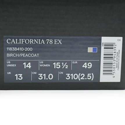 1183B410-200 Onitsuka Tiger California 78 EX Birch Peacoat (Men's)