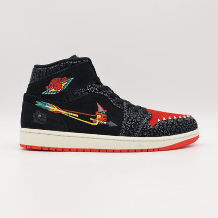 DN4904-001 Nike Air Jordan 1 Mid Siempre Familia Roma Green Chile Red (Men's)