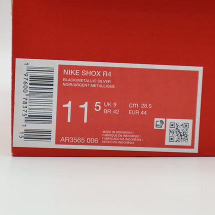 AR3565-006 Nike Shox R4 Black Metallic Silver Racer Blue (Women's)