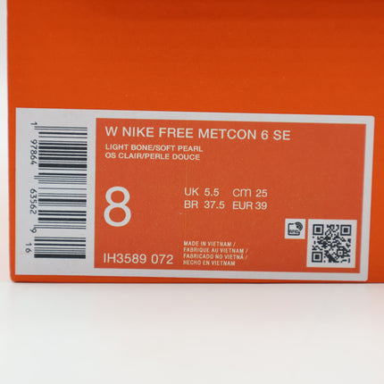 IH3589-072 Nike Free Metcon 6 SE  Workout Shoes Light Bone (Women’s)